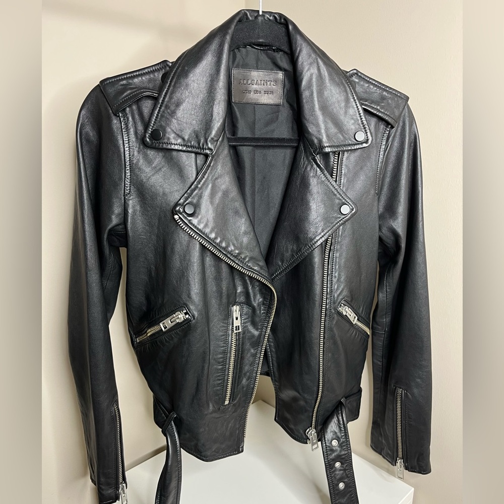 ALLSAINTS Leather Balfern Biker Jacket